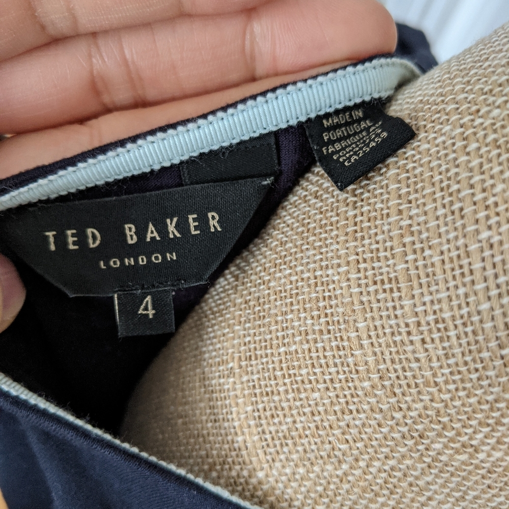 Ted Baker London Black Floral Short Sleeve Tee - Picture 5 of 8